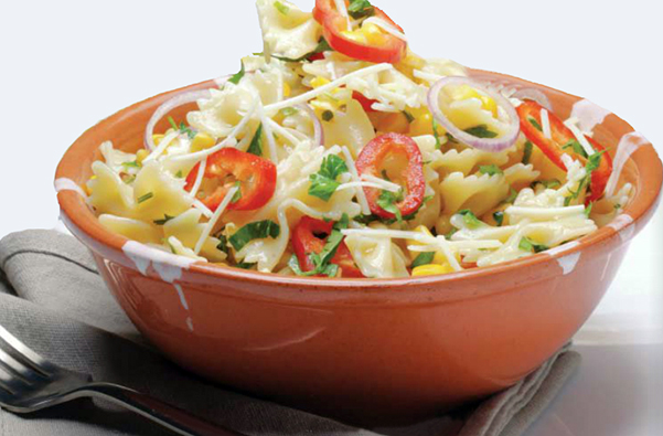 farfales salata me kalampoki