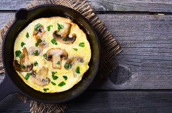 omeleta me manitaria diaitis